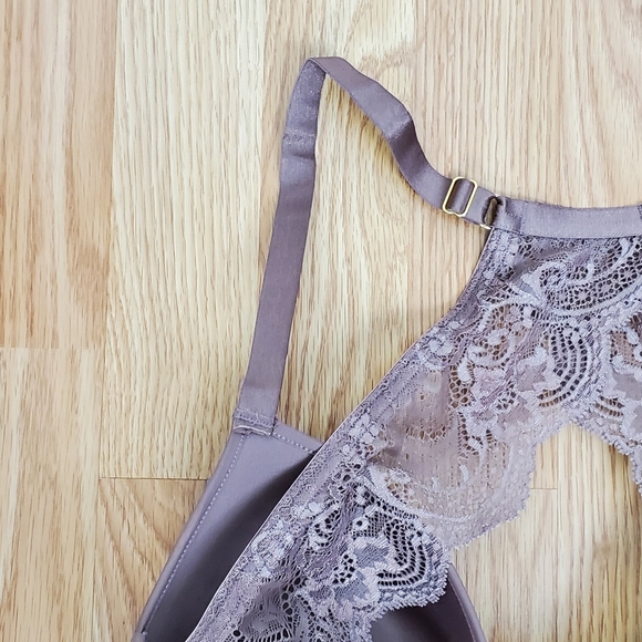 Thirdlove 32F / 34E lace racerback underwire bra mauve front closure adjustable - Picture 7 of 8